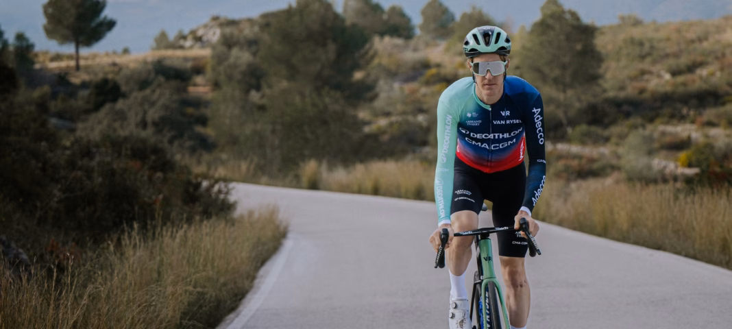 Callum Scotson in Decathlon CMA CGM colours during the 2026 season