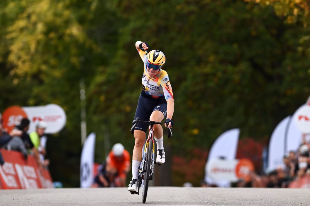 Femke Markus solos to Eneco Tour Women stage 3 win at Watersley