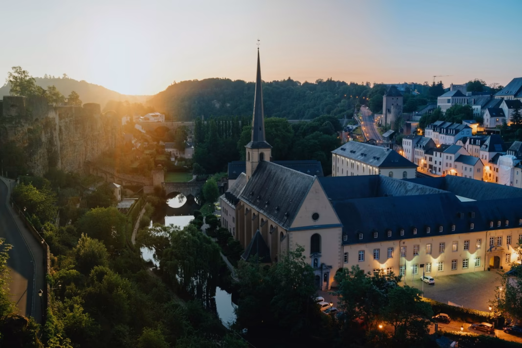 Historic buildings in Vianden Luxembourg